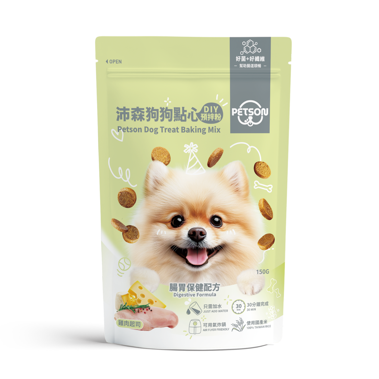 沛森狗狗點心DIY預拌粉-腸胃守護配方150g